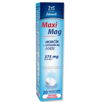 MaxiMag Forte HORČÍK (375 mg) + VITAMÍN B6