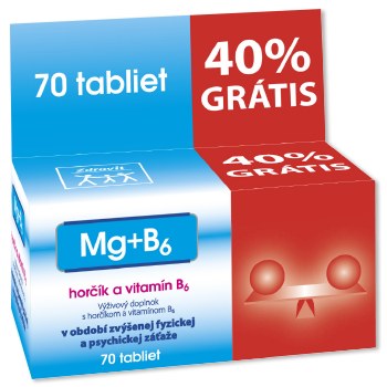MG + B6 + 40 % grátis